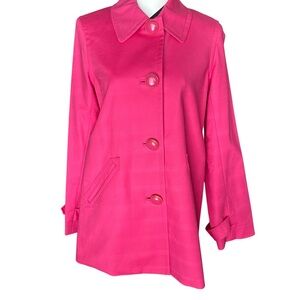 Jones New York Fuchsia Trench Coat